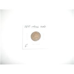 1897 Indian Head Penny RARE *FINE GRADE - NICE COIN*!!