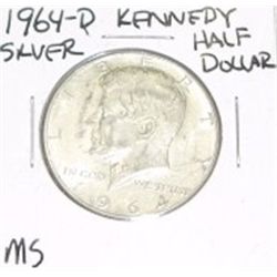 1964-D Kennedy SILVER Half Dollar *RARE MS HIGH GRADE - NICE COIN*!!