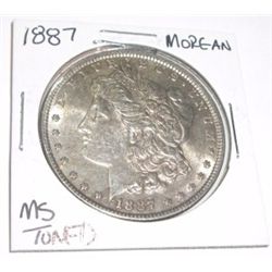 1887 Morgan SILVER Dollar *RARE MS-TONED HIGH GRADE*!!