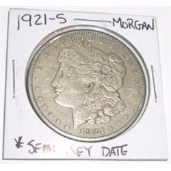 1921-S Morgan SILVER Dollar *RARE SEMI-KEY DATE PLEASE LOOK AT PICTURE TO DETERMINE GRADE*!!