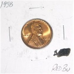 1958-P Lincoln Cent *RARE RED BU HIGH GRADE*!!