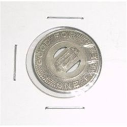 CANTON CITY LINES Fare Token *RARE UNC HIGH GRADE*!!