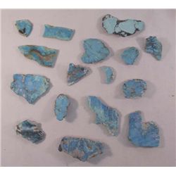 Collection of Natural Nevada Turquoise Stones