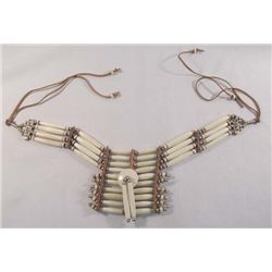 Sioux Bonepipe Sterling Silver Necklace