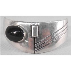 Mexican Sterling and Onyx Bracelet