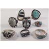 Image 2 : Collection of Navajo and Zuni Rings - 8 Rings