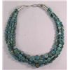 Image 1 : Navajo 4 Strand Turquoise Tab Necklace - Arviso