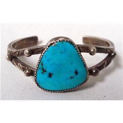 Navajo Sterling Turquoise Bracelet
