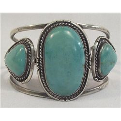 Navajo Sterling Turquoise Bracelet