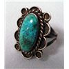 Image 1 : Navajo Sterling Nevada Spiderweb Turquoise Ring