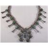 Image 1 : Navajo Sterling Turquoise Squash Blossom Necklace