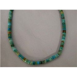 Santo Domingo Turquoise Heishi Necklace