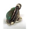 Image 1 : Navajo Green Turquoise Sterling Ring - Martinez