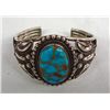 Image 1 : Navajo Sterling Turquoise Bracelet - Rick Martinez