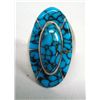 Image 2 : Navajo Turquoise Silver Channel Inlay Ring