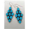 Image 1 : Navajo Sterling Turquoise Chandelier Earrings
