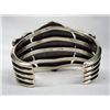 Image 3 : Navajo Sterling Turquoise Cluster Bracelet - Smith