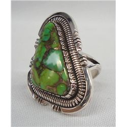 Navajo Sterling Turquoise Ring - Walter Vandever