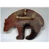 Image 2 : Navajo Sterling Turquoise Bear Pin/Pendant - AJC