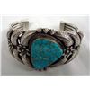 Image 1 : Navajo Sterling Turquoise Bracelet - Kirk Smith