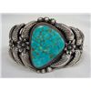 Image 2 : Navajo Sterling Turquoise Bracelet - Kirk Smith