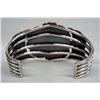 Image 3 : Navajo Sterling Turquoise Bracelet - Kirk Smith