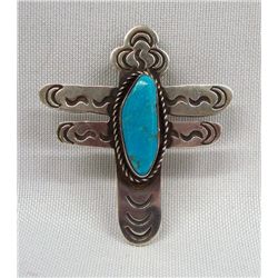 Navajo Sterling Turquoise Dragonfly Pin/Pendant