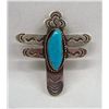 Image 1 : Navajo Sterling Turquoise Dragonfly Pin/Pendant