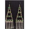 Image 1 : Navajo Sterling Turquoise Chandelier Earrings