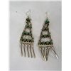Image 2 : Navajo Sterling Turquoise Chandelier Earrings