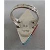 Image 2 : Zuni Sterling Stone to Stone Inlay Ring - P Chee