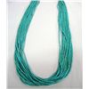 Image 1 : Navajo Turquoise Heishi 15 Strand Necklace