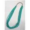 Image 2 : Navajo Turquoise Heishi 15 Strand Necklace