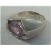 Image 1 : Amethyst Silver Ring Size 8 1/2