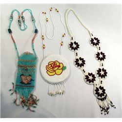 3 Hand Beaded Necklaces