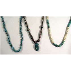 Three Native American Style Necklaces