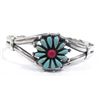 Image 2 : Zuni Turquoise Coral Bracelet