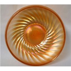 Fenton Carnival Glass ''Swirl'' Marigold Dish