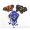 Image 1 : Three Beaded Hairclips