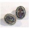 Image 2 : Earrings, Sterling Silver & Labradorite Cabochons