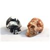 Image 2 : Two Carved Stone Skulls
