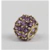 Image 1 : 10k Gold Amy Slide With Amethysts