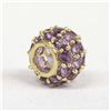 Image 3 : 10k Gold Amy Slide With Amethysts