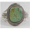Image 2 : Navajo Silver Turquoise Bracelet-Walter Vandever