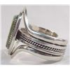 Image 3 : Navajo Silver Turquoise Bracelet-Walter Vandever