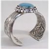 Image 1 : Acoma Silver and Turquoise Bracelet-Tony Chino