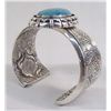 Image 2 : Acoma Silver and Turquoise Bracelet-Tony Chino