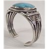Image 1 : Navajo Silver Turquoise Bracelet-Rick Martinez
