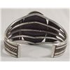 Image 5 : Navajo Silver Turquoise Bracelet-Rick Martinez