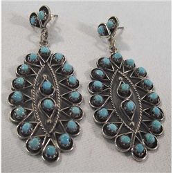 Zuni Petit Point Dangle Pierced Earrings-L. James